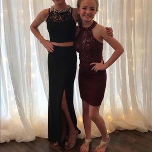 🌟beautiful black prom/party/hoco dress size: 1